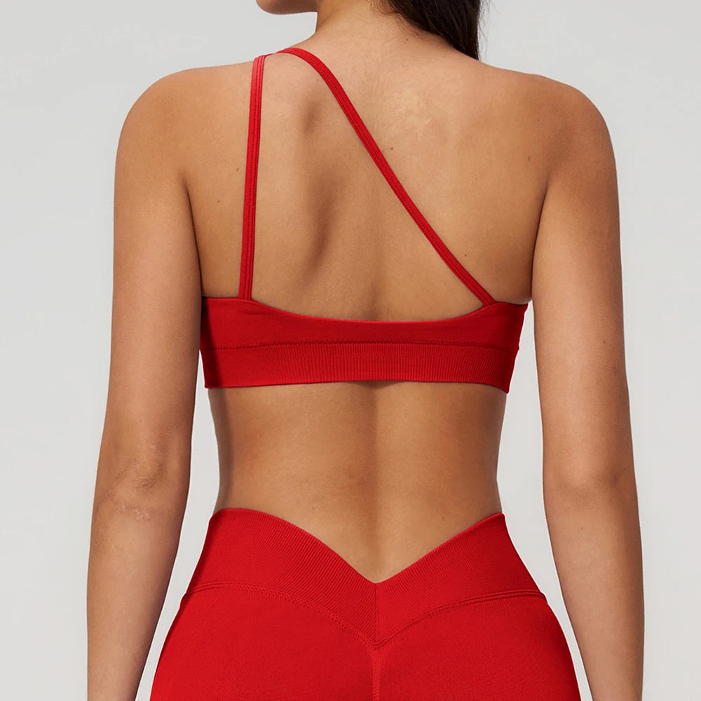 JUREN SculptFlex One-Shoulder Sports Bra
