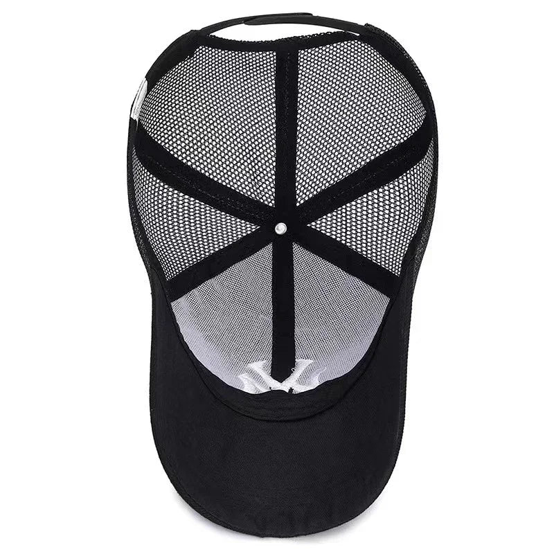 Hat Summer Embroidery Letters Breathable Duck Tongue Cap