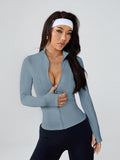 Women's Long-Sleeve Fitted Athletic Jacket