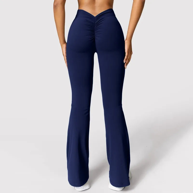 V-Waist Scrunch Booty Flare Leggings