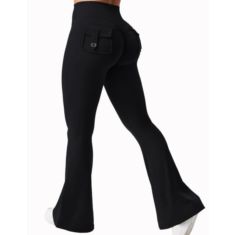 Naked Feeling Wide-Leg Yoga Pants with Pockets