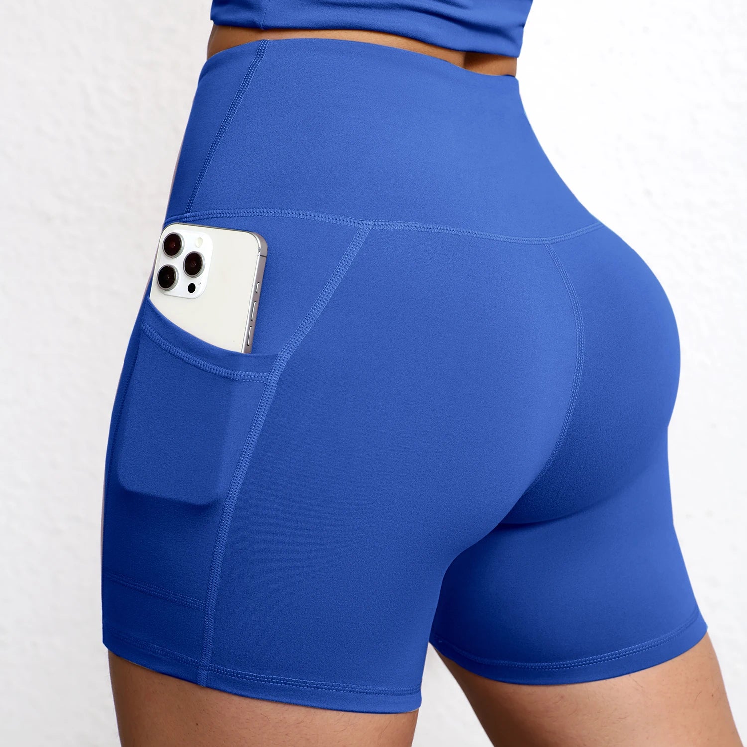 High-Waisted Pocket Biker Shorts