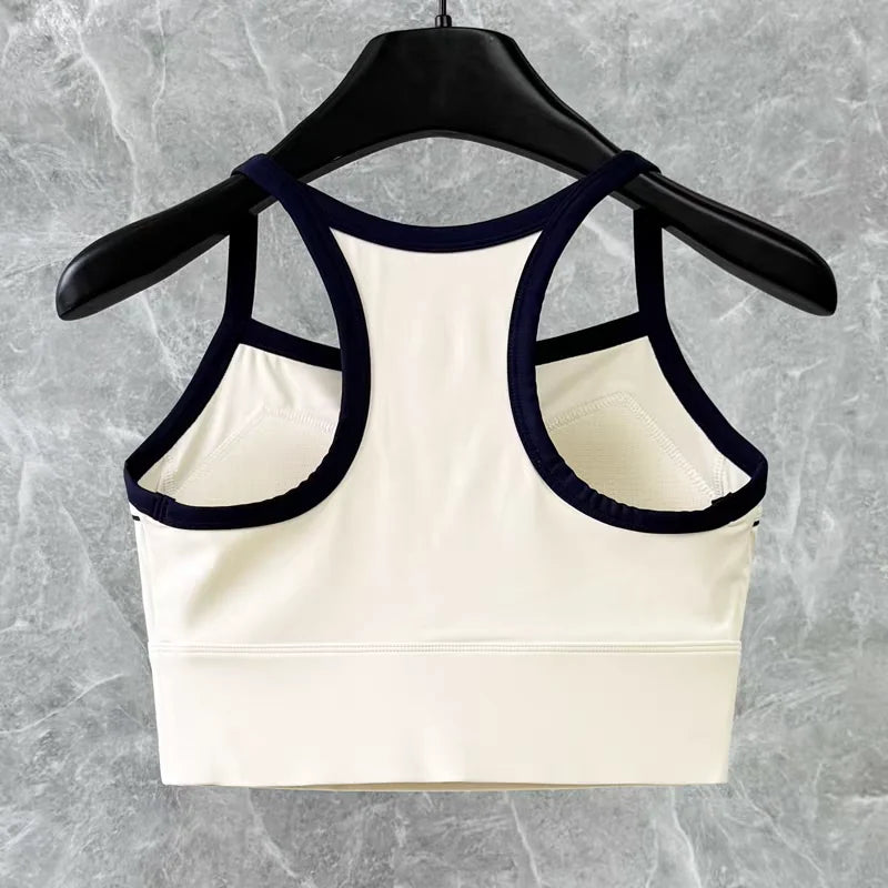 Women's Seamless Sports Bra Crop Top – Sleeveless Yoga & Fitness Tank