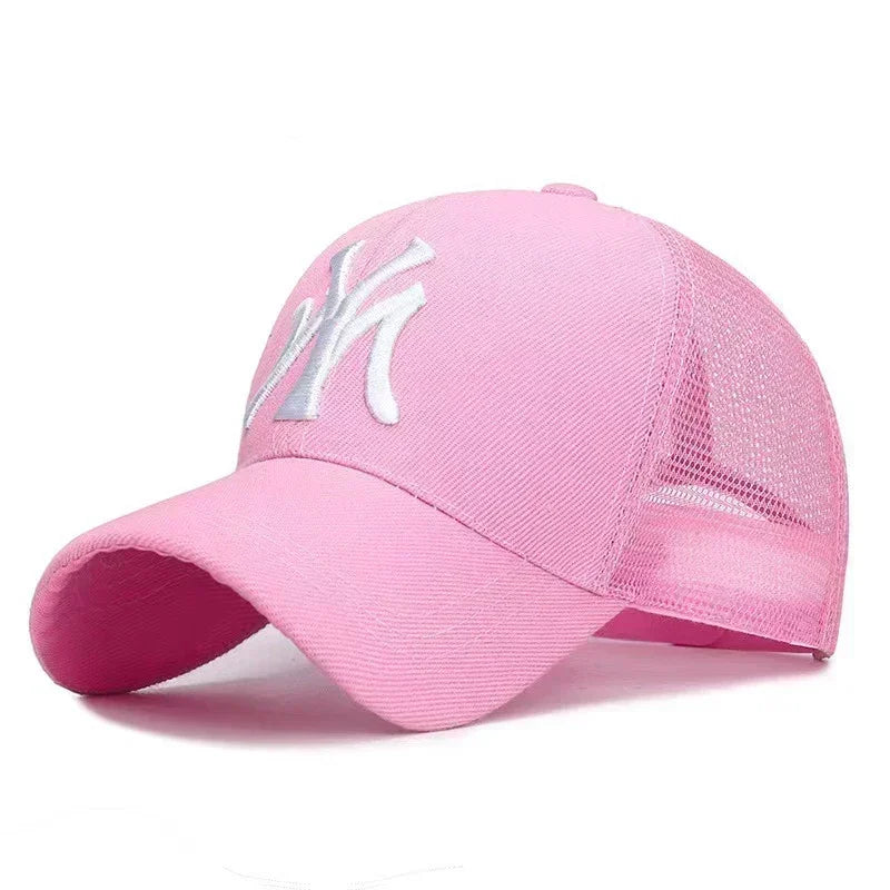Hat Summer Embroidery Letters Breathable Duck Tongue Cap