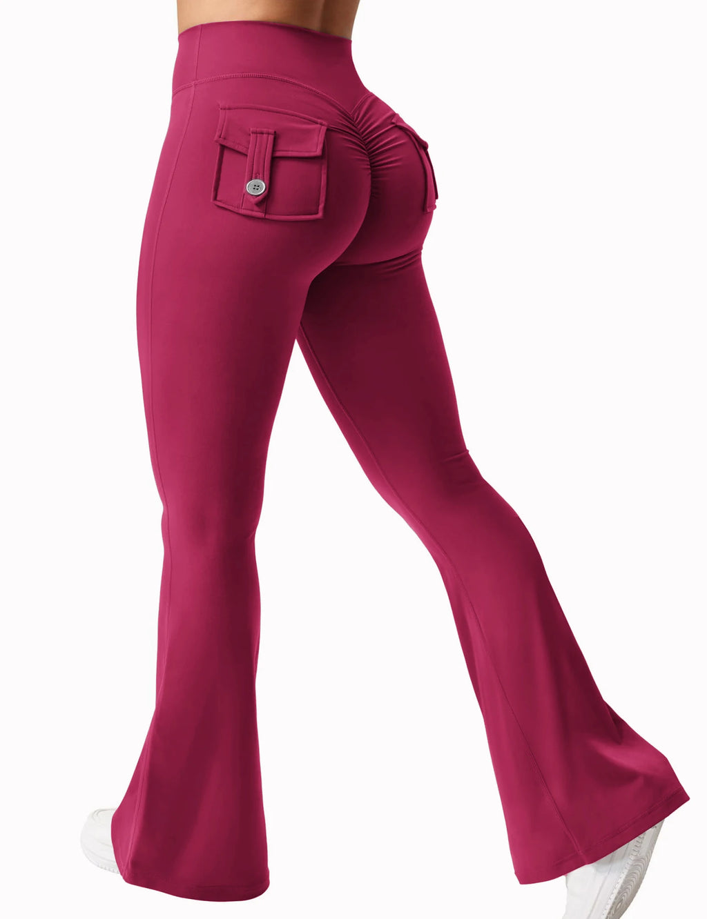 Women Wide Leg High Stretch with pockets Pant ﻿