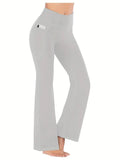 High-Waisted Flare Leggings with Pockets