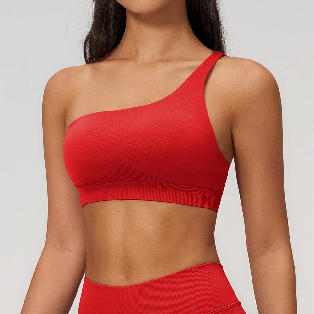 JUREN SculptFlex One-Shoulder Sports Bra