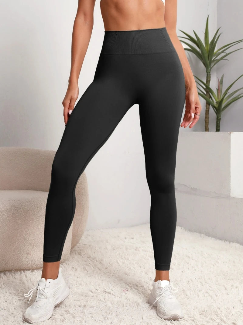 High-Waist Seamless Hip-Lifting Sports Leggings