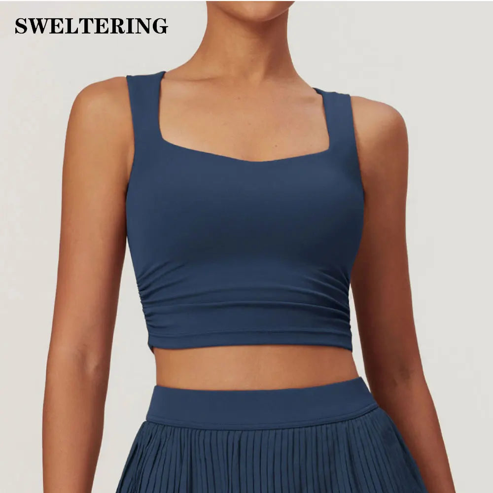 SWELTERING Yoga Bra Workout for Women Underwear Gym Workout Crop Tank High Waist Shorts Bra