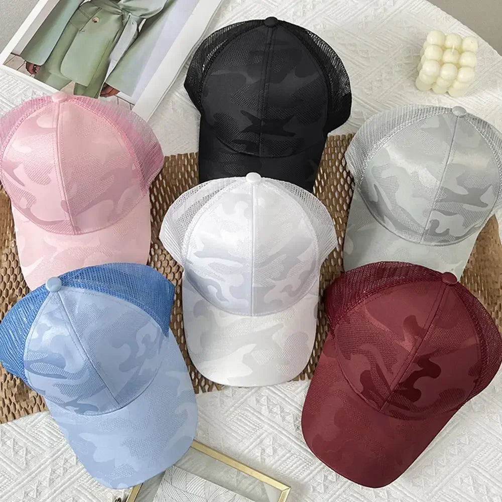 Summer Mesh Baseball Caps for Women