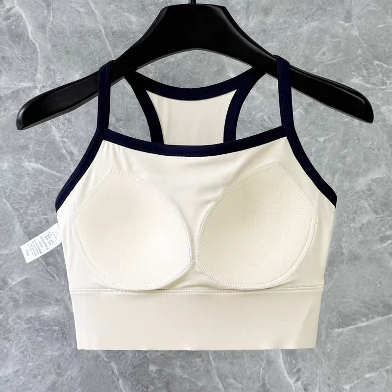 Women's Seamless Sports Bra Crop Top – Sleeveless Yoga & Fitness Tank