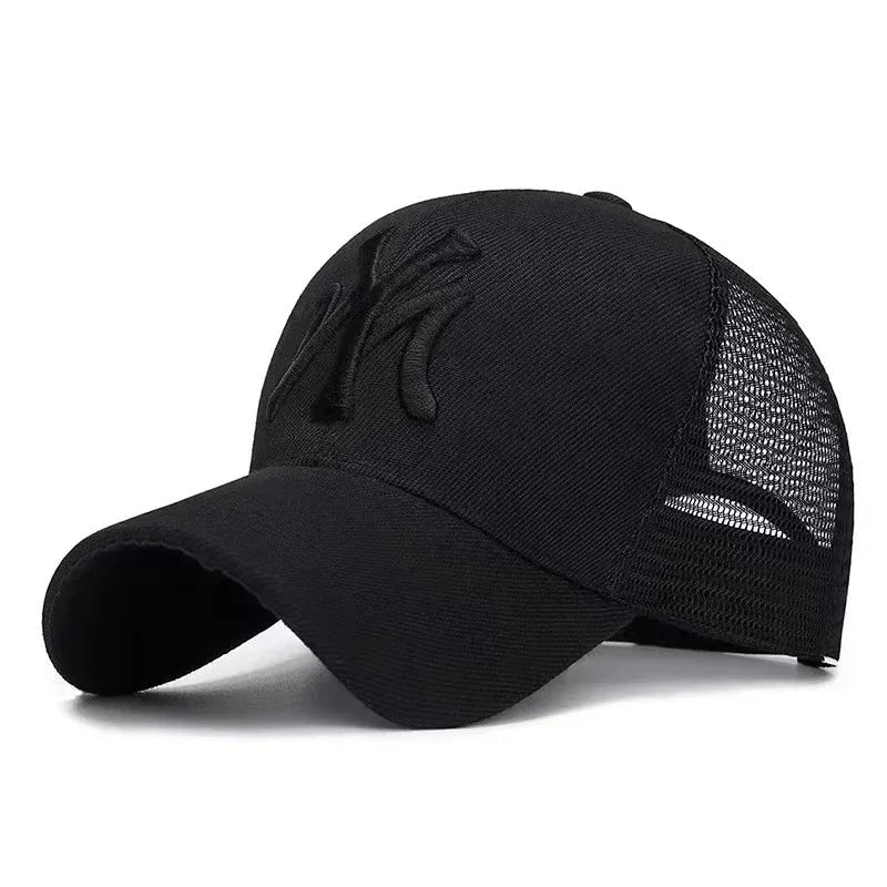 Hat Summer Embroidery Letters Breathable Duck Tongue Cap