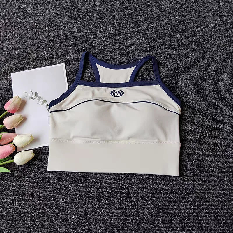 Women's Seamless Sports Bra Crop Top – Sleeveless Yoga & Fitness Tank
