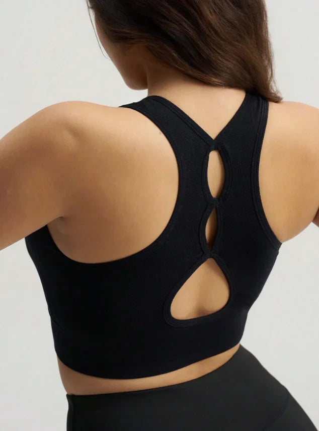 AeroFlex Triple Cutout Sports Bra Tank