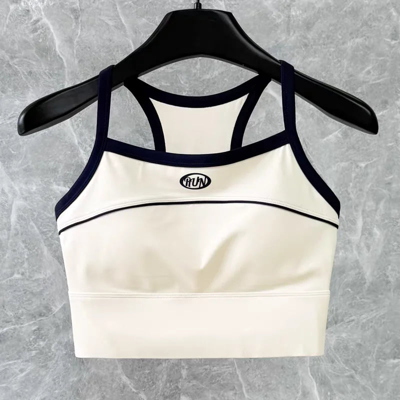 Women's Seamless Sports Bra Crop Top – Sleeveless Yoga & Fitness Tank