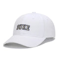 New washed cotton retro baseball cap - DUKE letter embroidered beanie