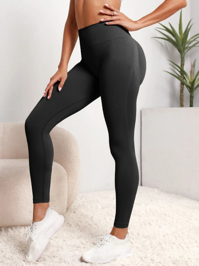 High-Waist Seamless Hip-Lifting Sports Leggings