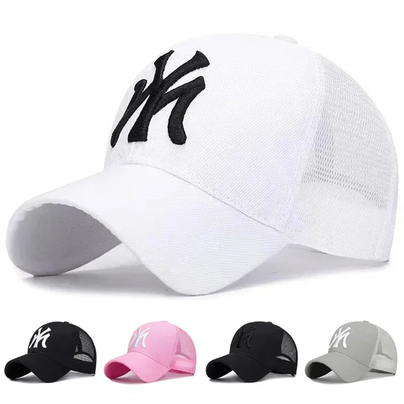 Hat Summer Embroidery Letters Breathable Duck Tongue Cap
